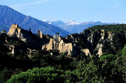 France, Pyrenees Orientales, orgues site close to Ille sur Têt in Riberal
