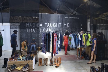 South Africa, Gauteng Province, Johannesburg, Maboneng district, Arts on Main, multi-discipline arts centre in a renovated warehouse that was originally built in 1911, mixing art galleries, bookstores, restaurants and trendy shops