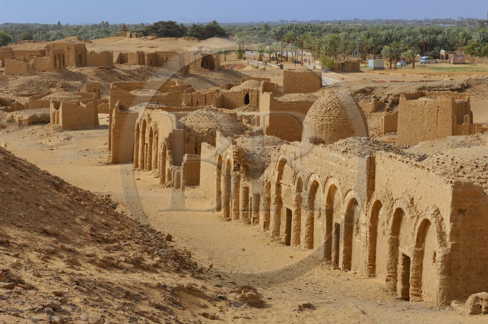 Egypte, Haute Egypte, désert libyque, oasis de Kharga, nécropole copte de Bagawat du IIe au VIIe siècle après JC
