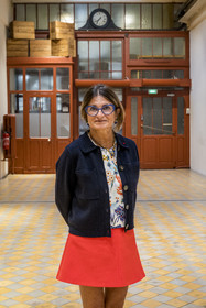 France, Côte-d'Or (21), Dijon, la fabrique de pains d'épices de la la maison Mulot et Petitjean, la PDG Catherine Petitjean