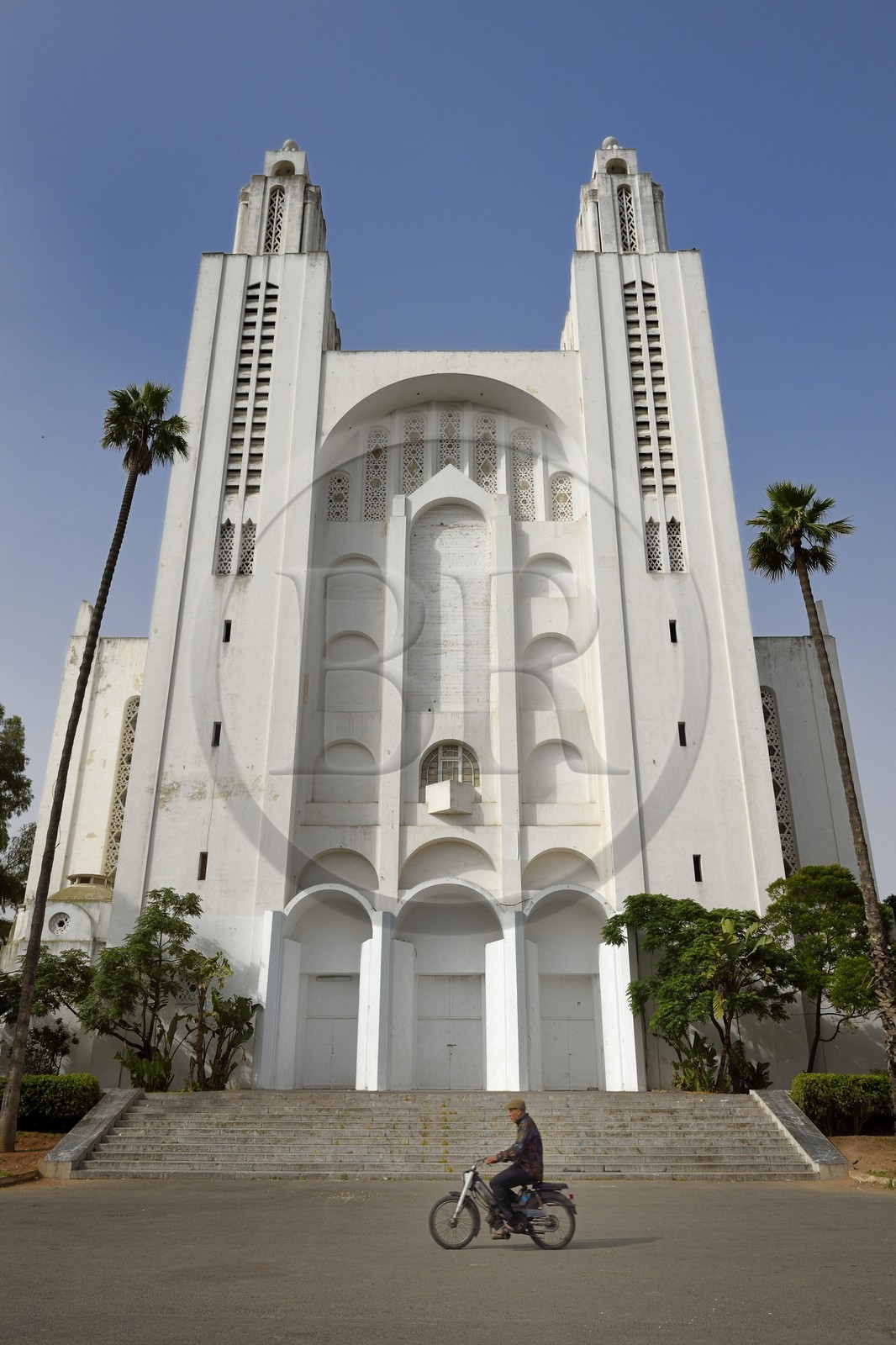Maroc, Casablanca, église du Sacré-Coeur, architecte Paul Tournon (réalisée entre 1930 et 1953)