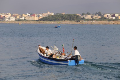 Maroc, région de l'Oriental, le port de pêche et plaisance de Ras Kebdana (Cap de l'Eau ou Cabo de Agua)
