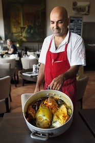 France, Var, le Rayol-Canadel-sur-Mer, Maurin des Maures Restaurant, the fish for bouillabaisse
