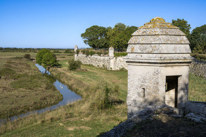 France, Charente Maritime, Saintonge, Marennes Hiers Brouage, Brouage citadel, labelled Les Plus Beaux Villages de France (The Most Beautiful Villages of France), the ramparts built from 1630 to 1640 are equipped with watchtowers