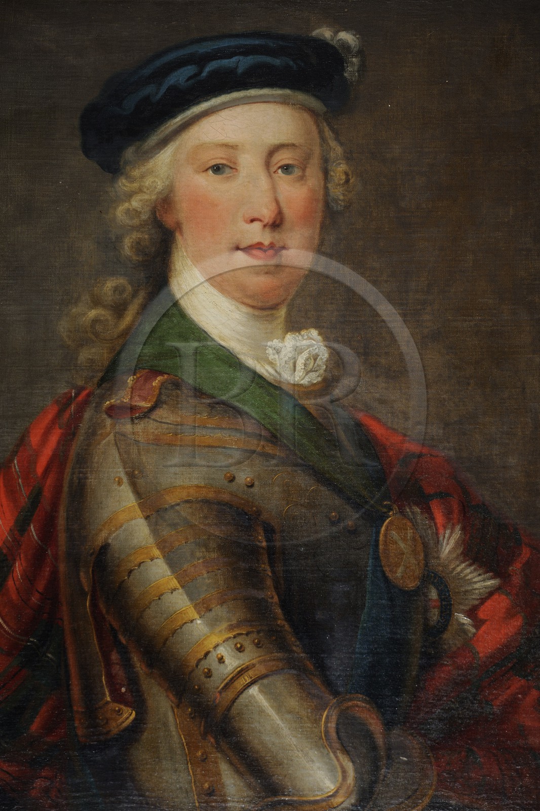 Royaume-Uni, Ecosse, région des Borders, vallée de la Tweed, le château de Traquair House, portrait de Bonnie Prince Charlie