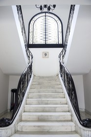 Maroc, Casablanca, Villa des Arts de style Art Déco construite en 1934 boulevard Brahim Roudani