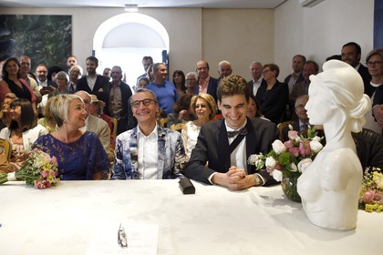 France, Corse-du-Sud (2A), Cargèse, mariage à la mairie aussi appelée Casa Cumuna