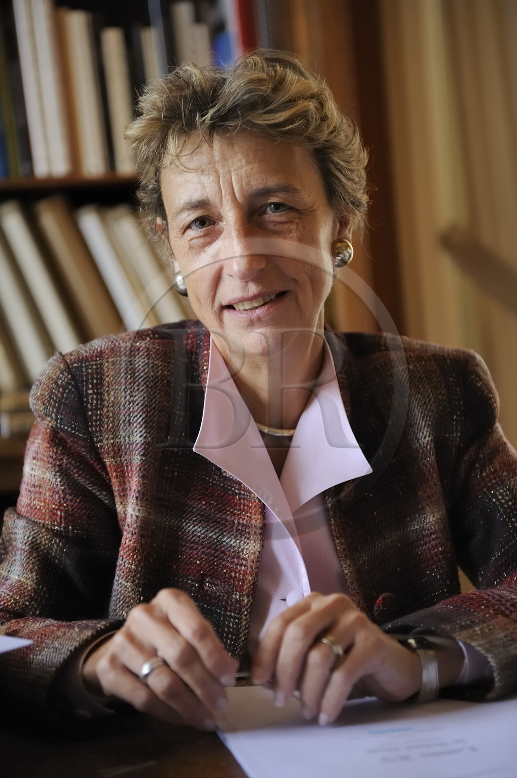 France, Yvelines (78), château de Versailles, classé Patrimoine Mondial de l'UNESCO, la conservatrice en chef Béatrix Saules