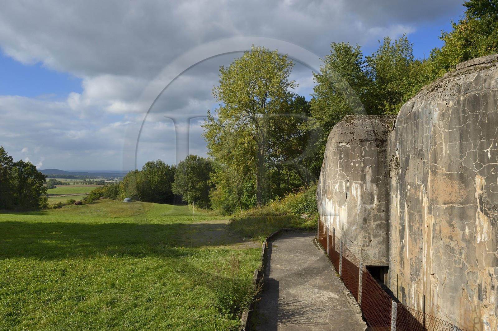 France, Moselle (57), Veckring, Ligne Maginot, forteresse du Hackenberg, bunker et cloche blindée