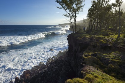 France, Ile de la Reunion, Côte Sud, Sainte-Philippe, la côte sud sauvage au Baril