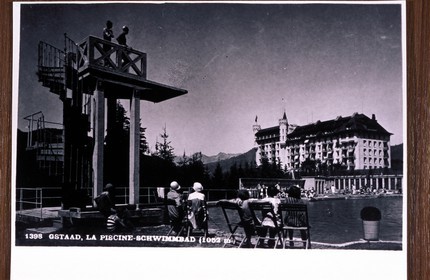 Switzerland, region of Bern (Bernese Oberland), Saanenland, Gstaad, the Palace Hotel beginning of the 20th century