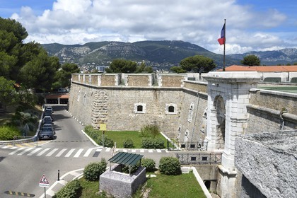 France, Var, Toulon, Fort Lamalgue from the french navy in the district of Mourillon