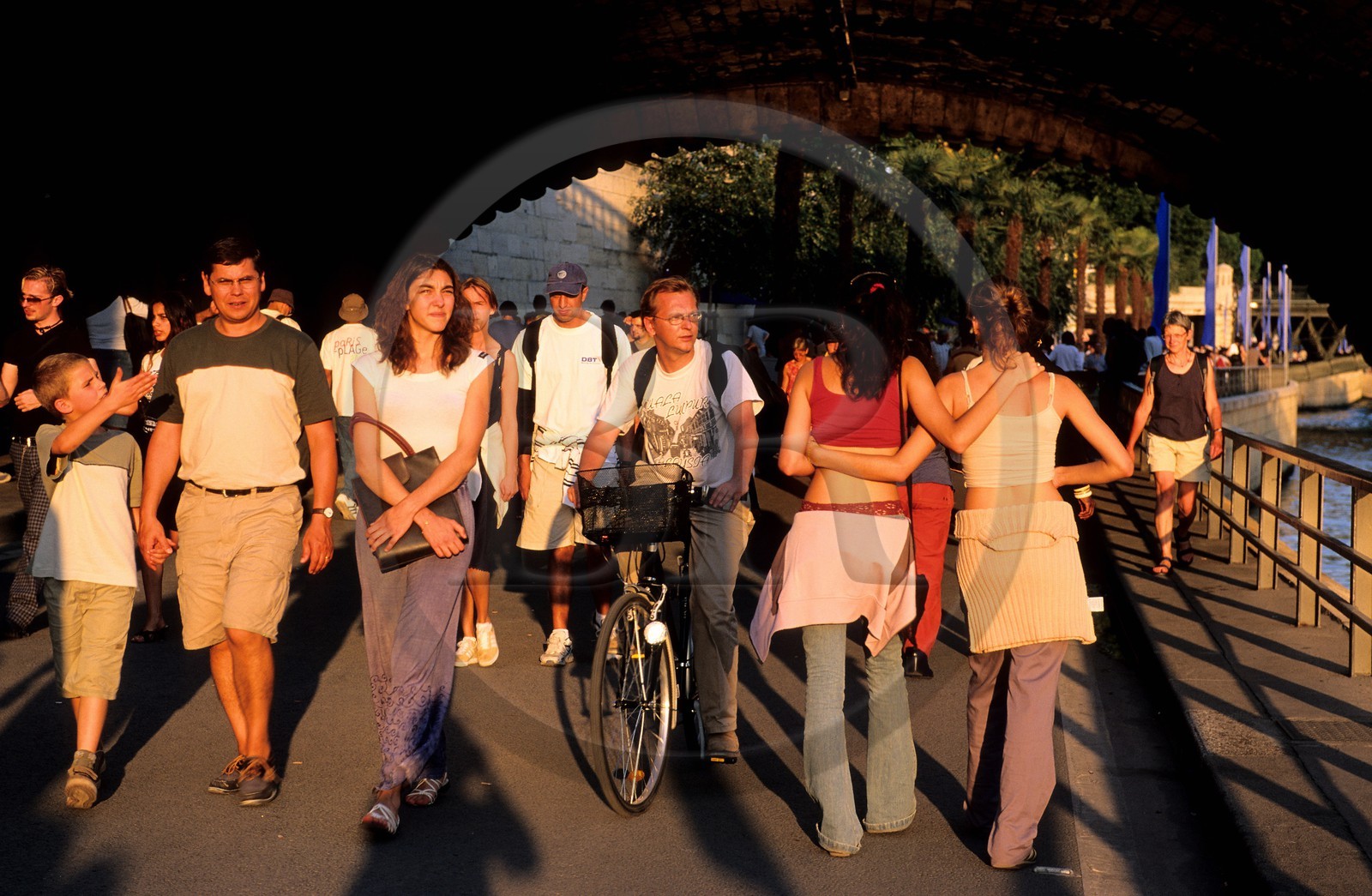 France, Paris (75), Paris-Plage fête tenue au mois d'août sur les quais de Seine fermés au trafic automobile