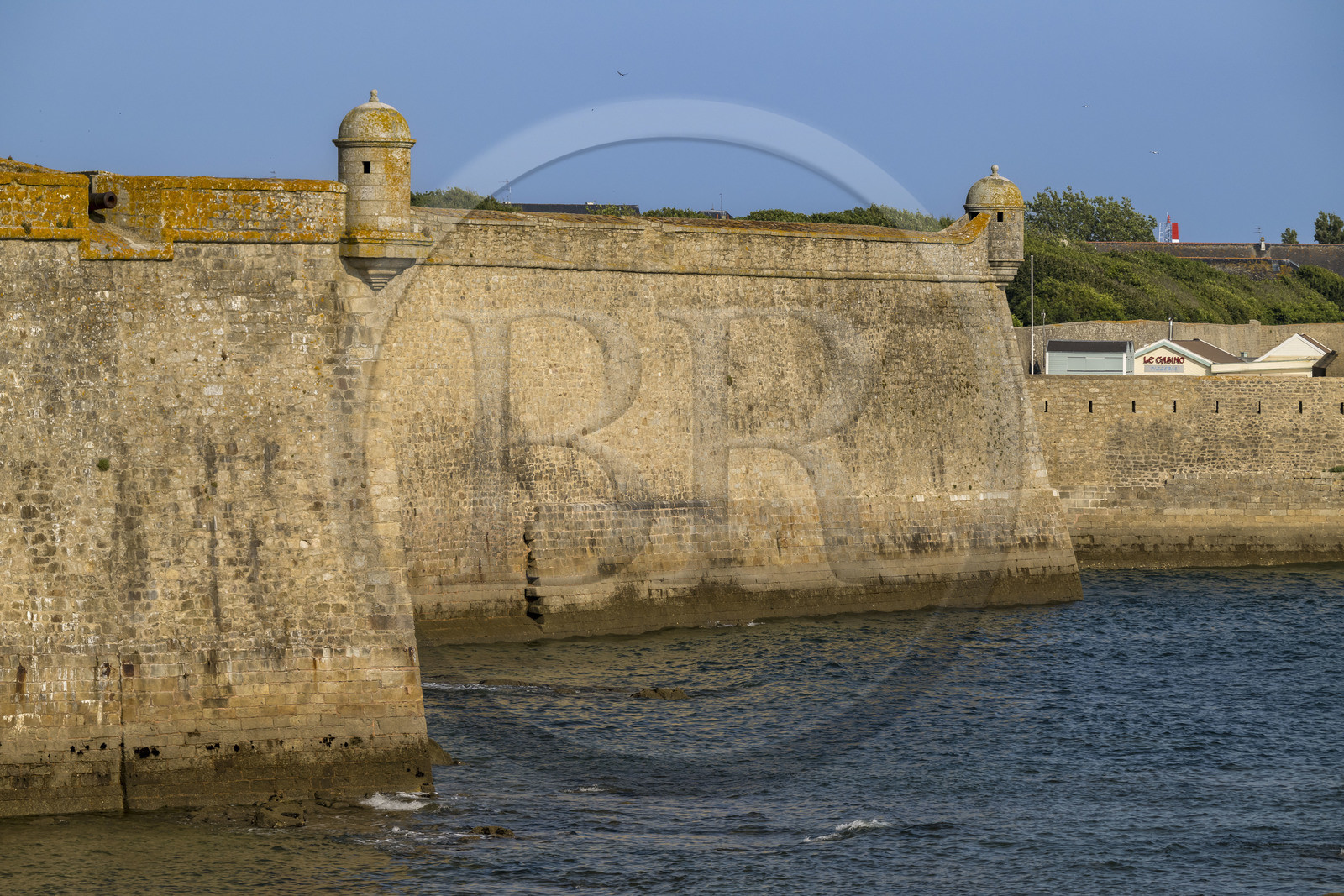 France, Morbihan (56), Port-Louis, la citadelle de Port-Louis remaniée par Vauban à l'entrée de la rade de Lorient, musée de la Compagnie des Indes