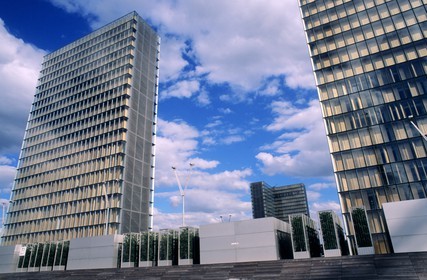 France, Paris (75), Bibliothèque Nationale de France (BNF) par l' architecte Dominique Perrault