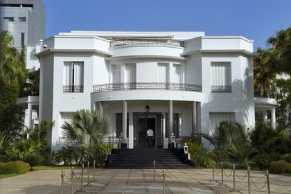 Maroc, Casablanca, Villa des Arts de style Art Déco construite en 1934 boulevard Brahim Roudani