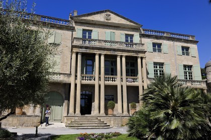 France, Gard, Uzes, mansion place de l'Eveche