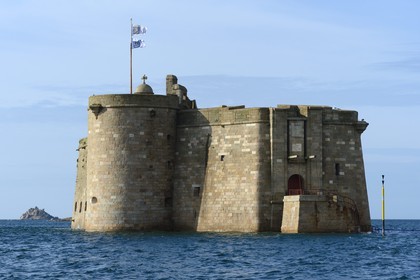 France, Finistere, Morlaix bay, Carantec, the Chateau du Taureau