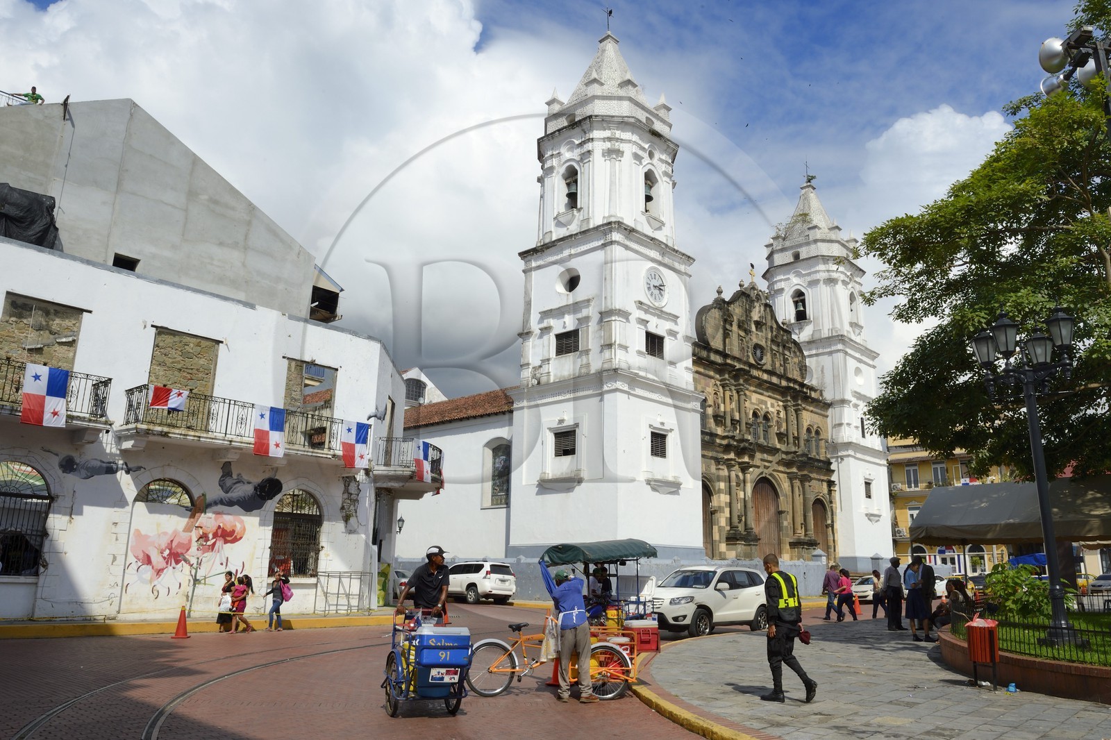 Panama, Panama City, historic town listed as World Heritage by UNESCO, Casco Antiguo (Viejo), Barrio San Felipe, the cathedral of the XVIIth century Panama, Panama City, historic town listed as World Heritage by UNESCO, Casco Antiguo (Viejo), Barrio San Felipe, the cathedral of the XVIIth century