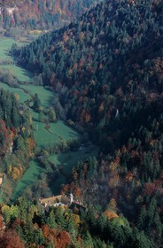 France, Doubs, Consolation cirque and Notre Dame de Consolation