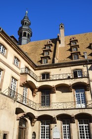 France, Bas Rhin, Strasbourg, old town listed as World Heritage by UNESCO, the Civil Hospital, historical site of the Strasbourg University Hospitals, the main historical building rebuilt in the 18th century