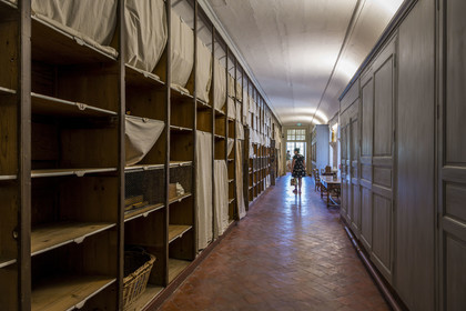 France, Bouches du Rhone, Regional Natural Park of the Alpilles, Saint Remy de Provence, Saint-Paul-de-Mausole monastery, where Van Gogh was interned in 1889-1890