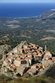 France, Haute Corse, Balagne, perched village of Speloncato