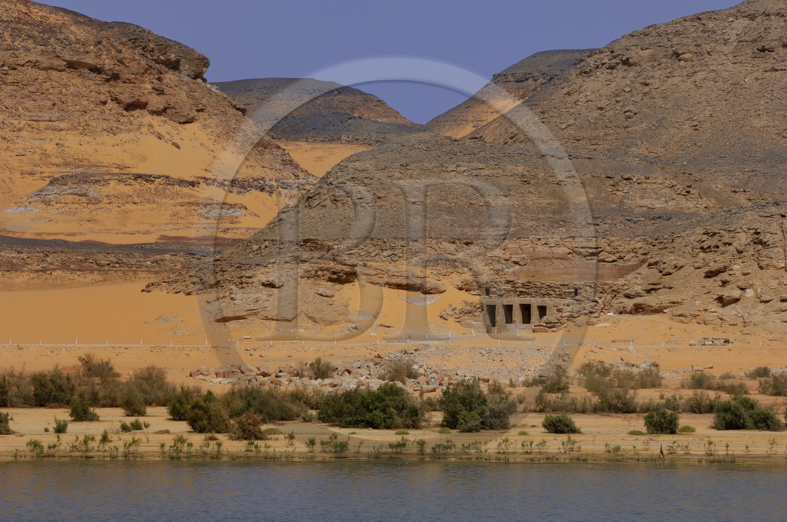 Egypte, Haute Egypte, Nubie, Lac Nasser, site d'Amada, temple de Derr