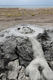 Azerbaijan, Gobustan, Gobustan National Park, Mud volcanoes