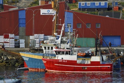 Groenland, cote ouest, baie de Baffin, le port d'Upernavik