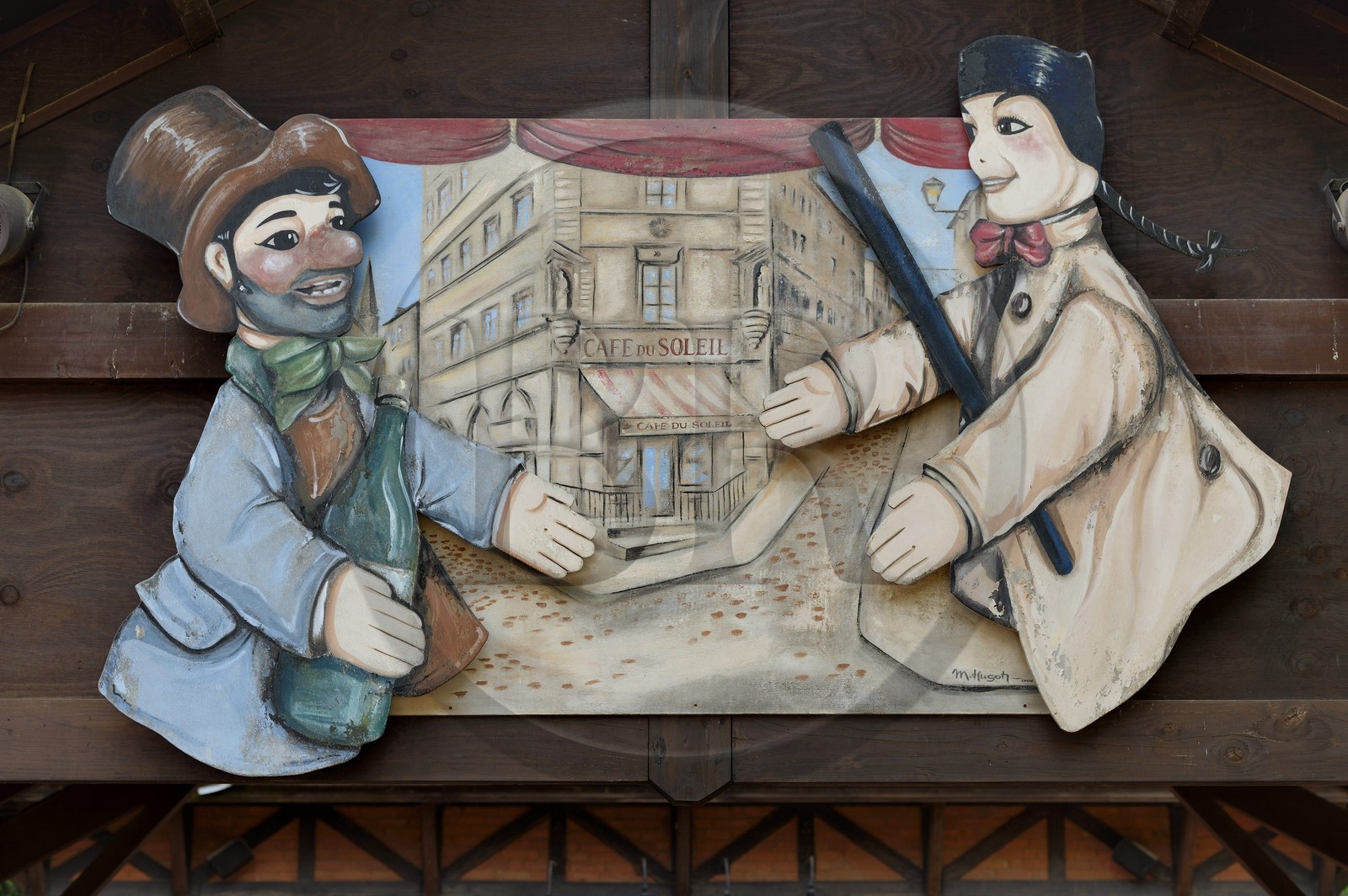 France, Rhône (69), Lyon,  le parc de la Tête d' Or, Véritable Guignol du Vieux Lyon et du Parc Tête d'Or