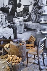France, Var (83), Parc Naturel Régional du Verdon, village de Aiguines, Musée des tourneurs sur bois, boules cloutées en racine de buis ancêtres des boules de pétanque