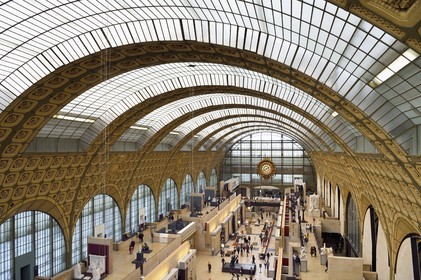 France, Paris, Orsay museum, general view of the nave