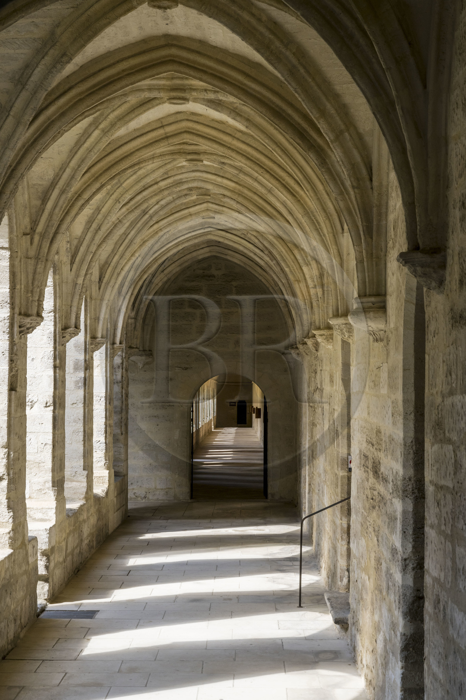 France (30), Gard, Villeneuve-lès-Avignon, la Chartreuse Notre-Dame-du-Val-de-Bénédiction, le grand cloitre ou cloitre des morts