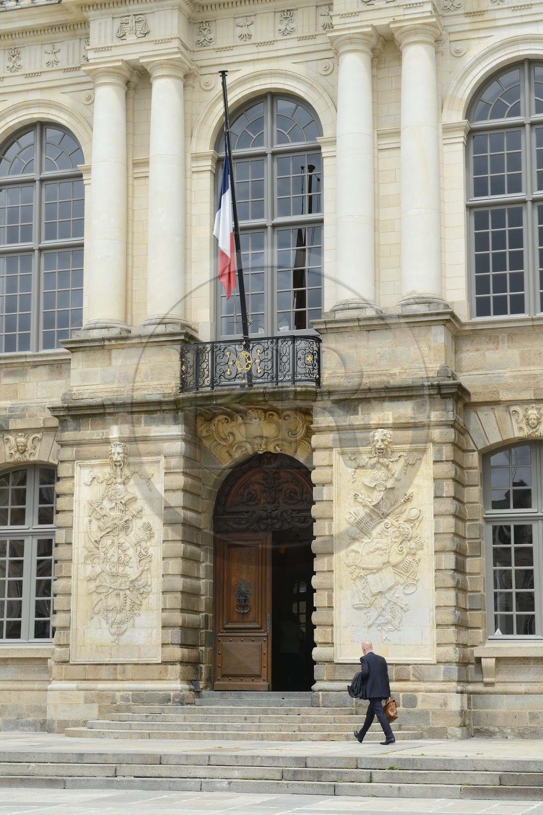 France, Ille-et-Vilaine (35), Rennes, le Palais du parlement de Bretagne aujourd'hui cour d'appel de Rennes