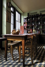 France, Val d'Oise, French Vexin natural regional park, Auvers sur Oise, Ravoux inn where Van Gogh lived just before his death, the dining room on the ground floor