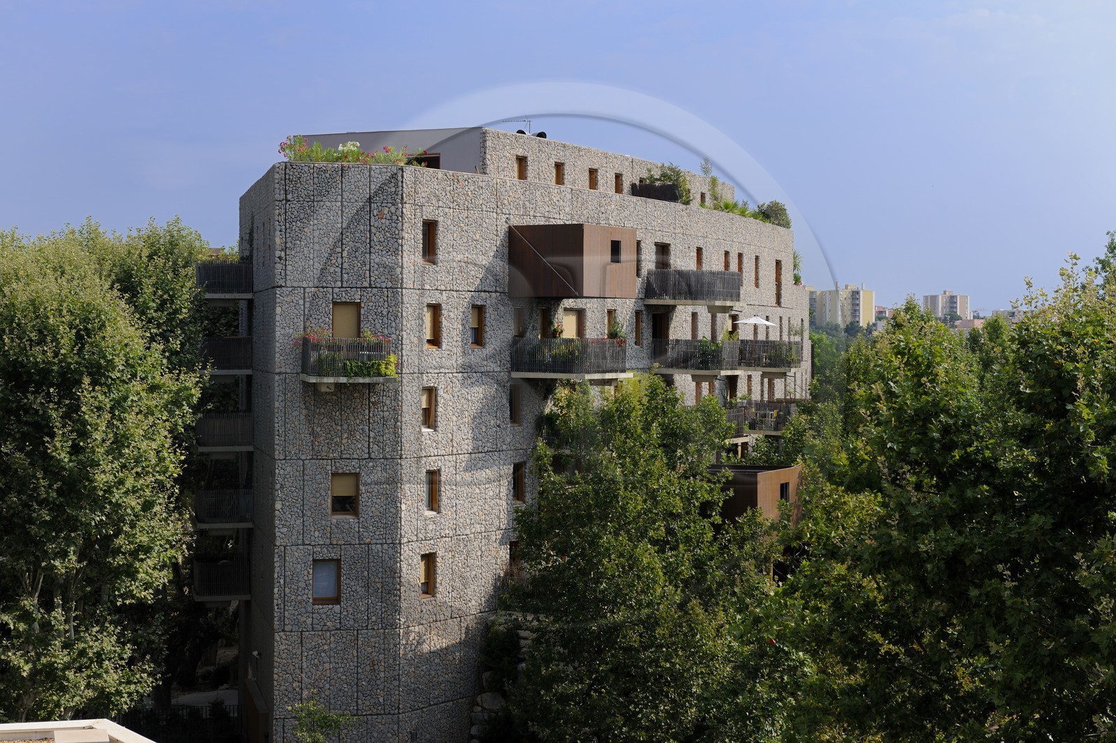 France, Hérault (34), Montpellier, le Château-le-Lez ou la maison qui pousse de l'architecte Edouard François France, Hérault (34), Montpellier, le Château-le-Lez ou la maison qui pousse de l'architecte Edouard François