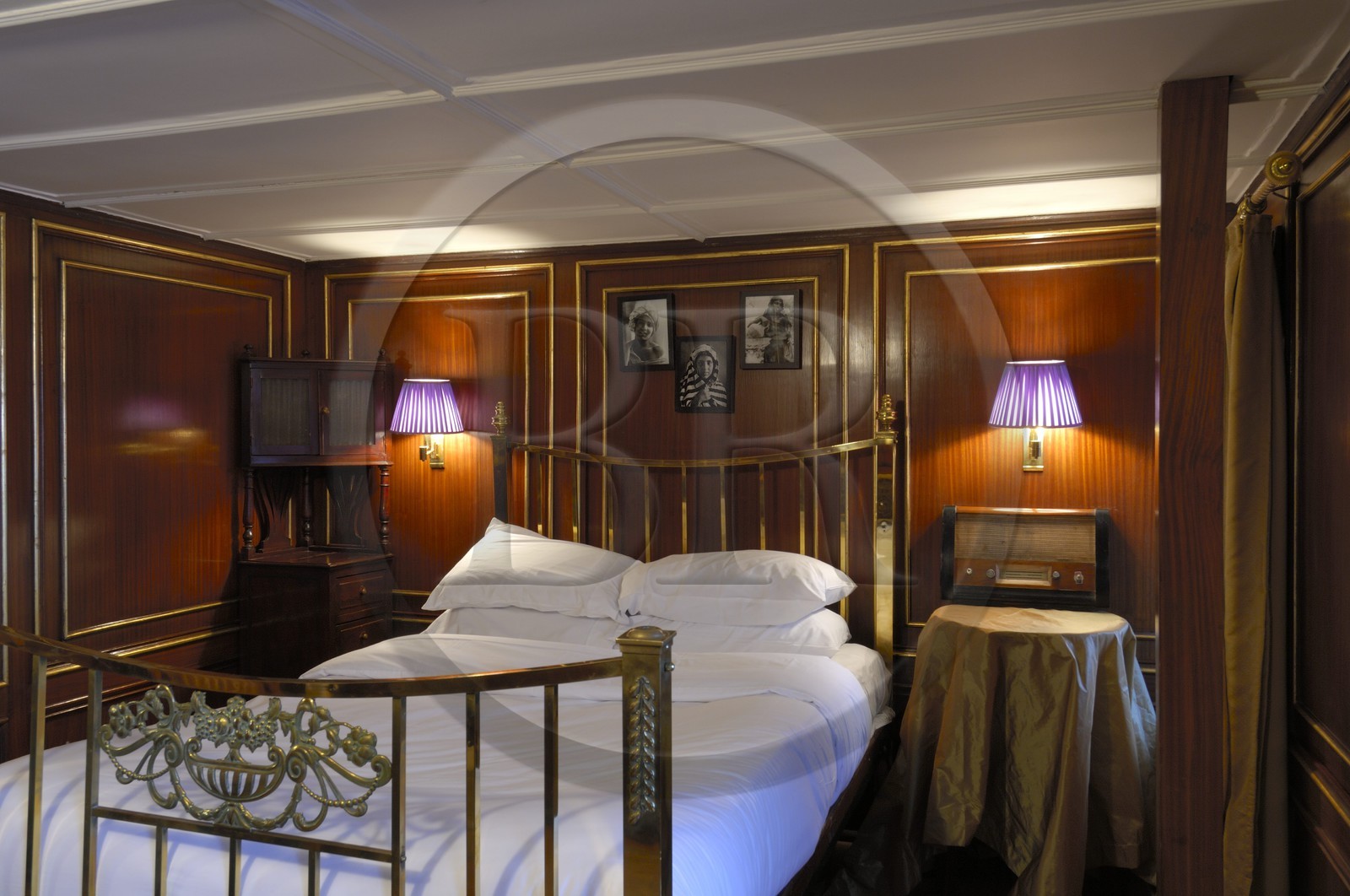 Egypte, Haute Egypte, croisière sur le Nil entre Louxor et Assouan, le Steam Ship Sudan, une cabine