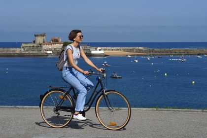 France, Pyrenees Atlantiques, Basque Country coast, Ciboure, the fort of Socoa built under Louis XIII reworked by Vauban in the bay of Saint-Jean-de-Luz