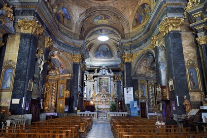 France, Alpes-Maritimes (06), Nice, vieille ville, église Saint-Martin-Saint-Augustin où Garibaldi fut baptisé la 19 juillet 1808