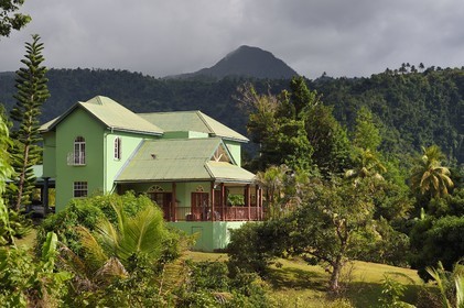 Caraïbes, Ile de la Dominique, Roseau, maison de maitre dans shawford valley