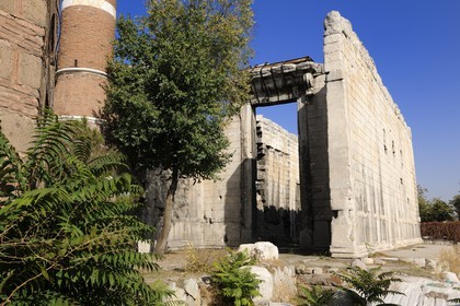 Turquie, Anatolie centrale, Ankara, Monumentum Ancyranum, le temple d'Auguste et de Rome