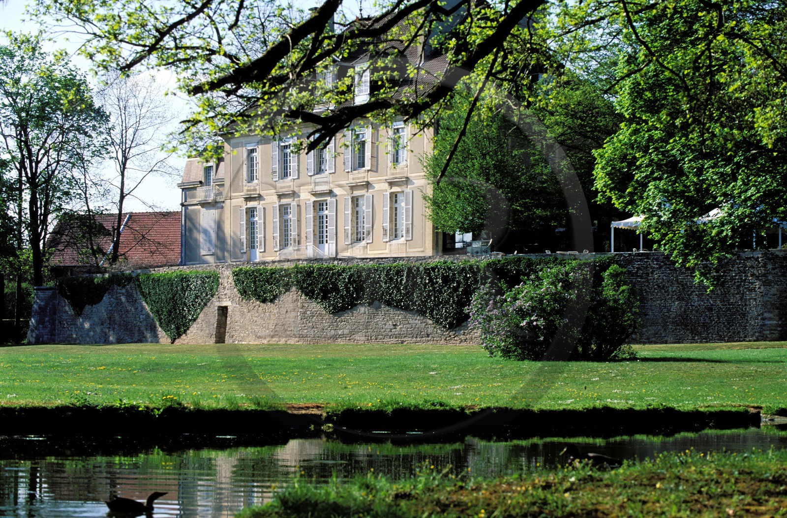 France, Haute Saone, village of Gray, castle of Rigny hotel with public restaurant France, Haute Saone, village of Gray, castle of Rigny hotel with public restaurant
