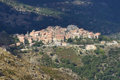 France, Haute Corse, Balagne, perched village of Speloncato