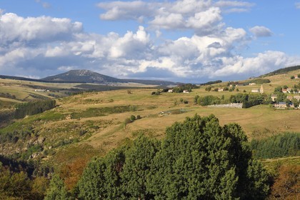 France, Ardeche, Veyradeyre river Valley, Le Beage village
