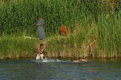 Egypt, Upper Egypt, Nile Valley, the Nile river between Edfou and Kom Ombo