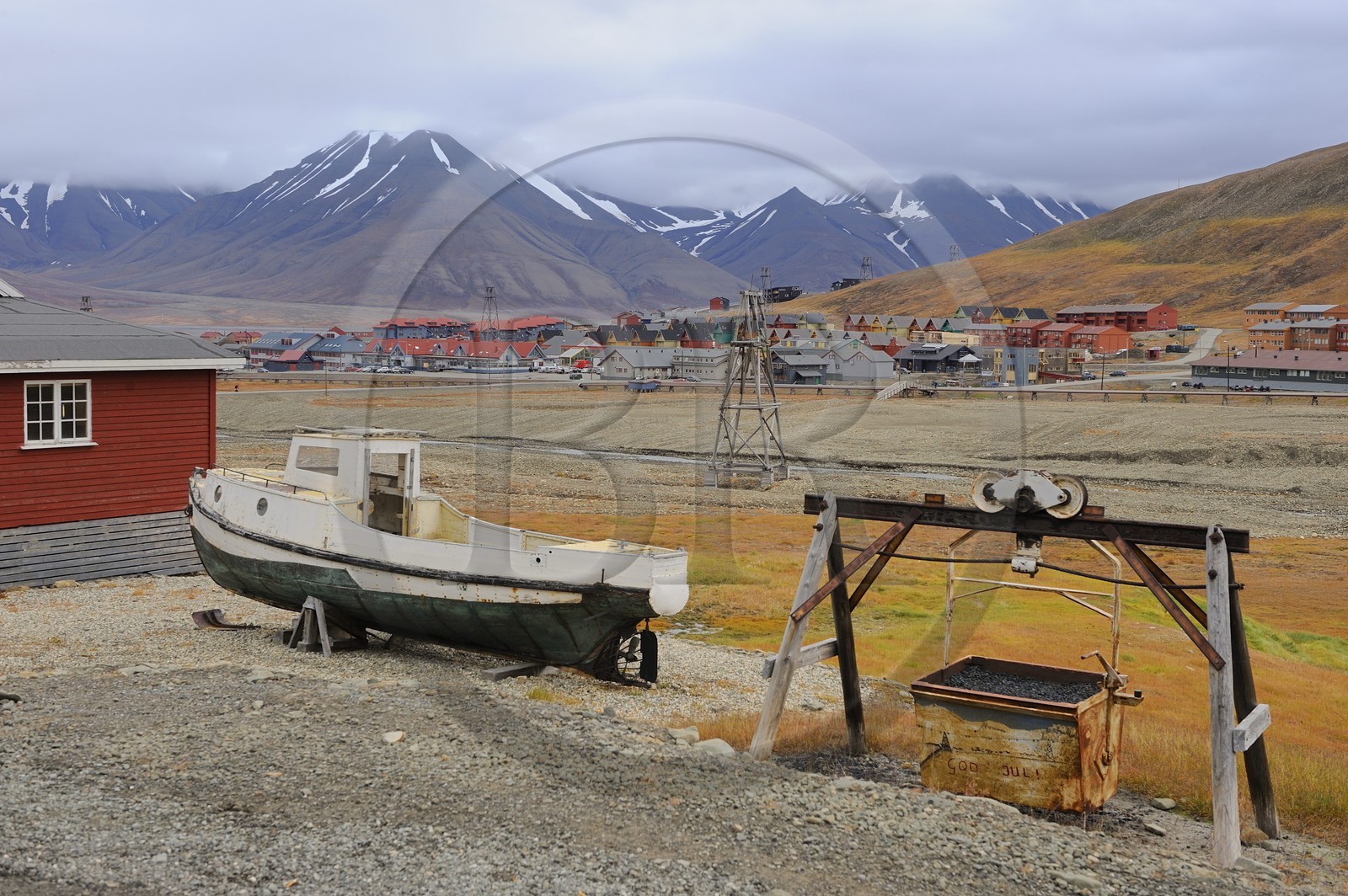 Norvège, Svalbard (Spitzberg), Longyearbyen considérée comme la ville la plus septentrionale de la Terre