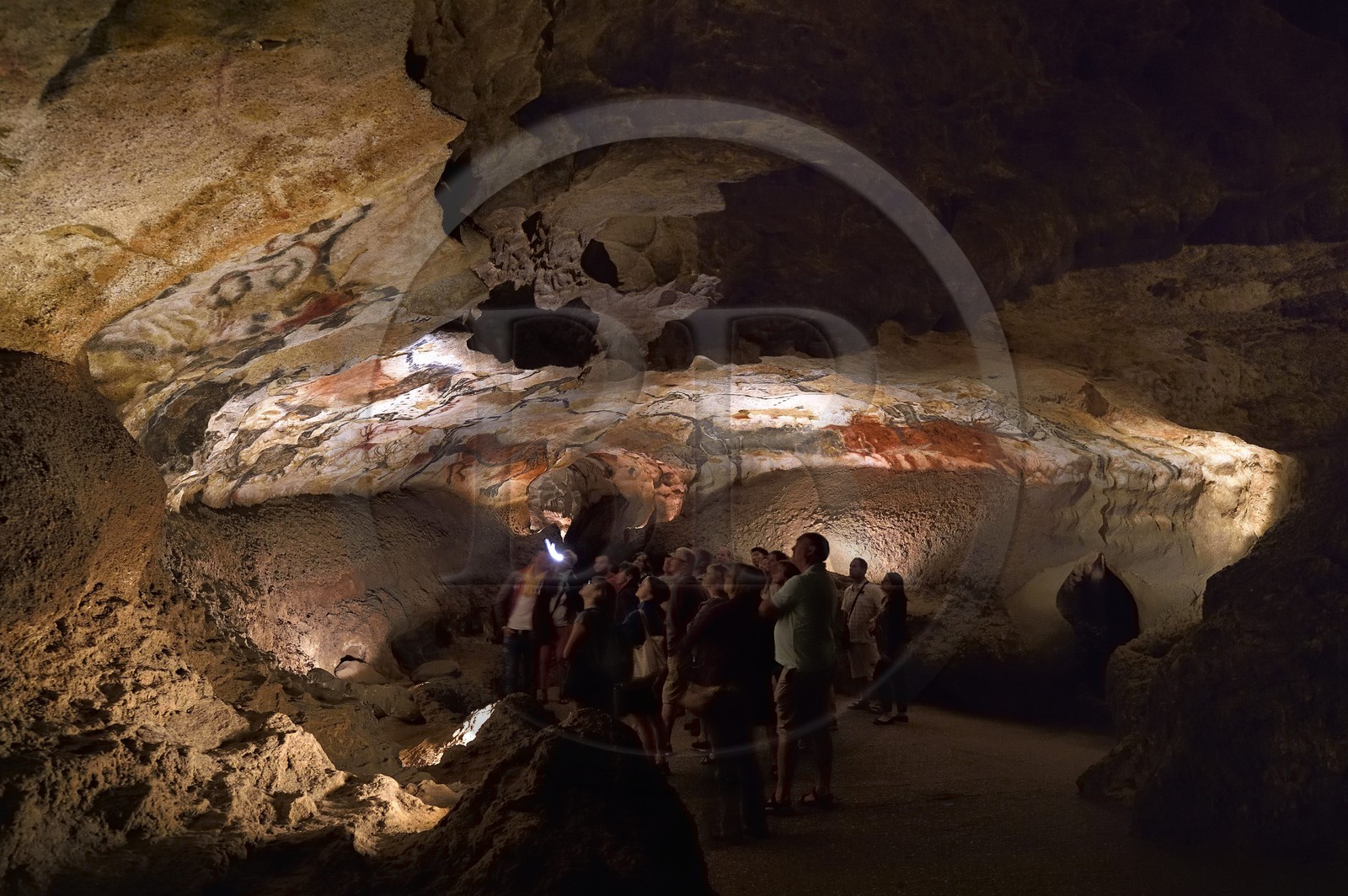 France, Dordogne (24), Périgord Noir, vallée de la Vezère, Montignac-sur-Vézère, Grotte de Lascaux II, reconstitution du site préhistorique et grotte ornée classés Patrimoine Mondial de l'UNESCO