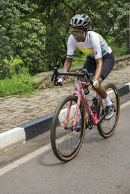 Rwanda, Kigali, la cycliste professionnelle rwandaise Violetta Neza
