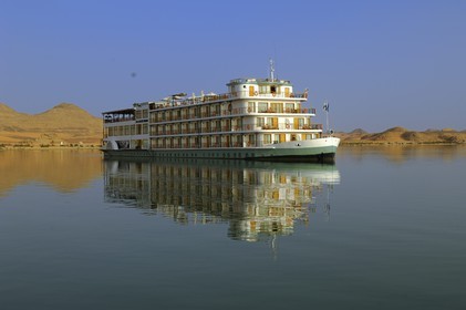 Egypt, Upper Egypt, Nubia, Lake Nasser, lake cruise on Qasr Ibrim ship